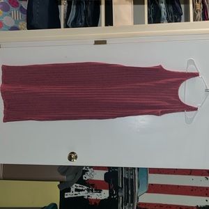 Pink open back dress